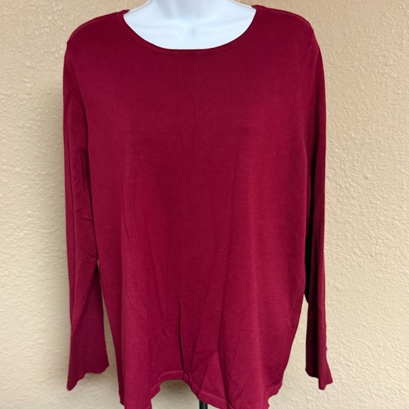 Chico's Sweaters - 4/$15 Chico's Rich Red Long Sleeve Top